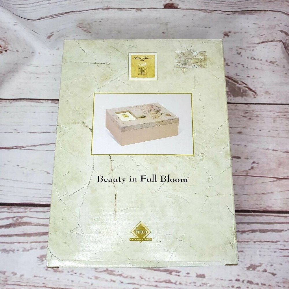 Fetco International Beauty In Full Bloom Jewelry Picture Frame Box Home Décor